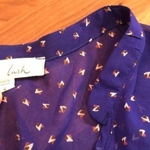 Top shirt Lush Sparrows Cropped Boxy top bird geometric top